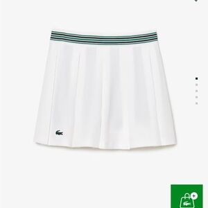 Lacoste Women's Lined Piqué Tennis Skirt/Skort size 34